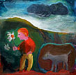 Luminous Flower, oil on canvas, 30 x30cm, 2009 $224