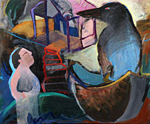 Arrival, acrylic on canvas, 50 x 60cm, 2009 $434