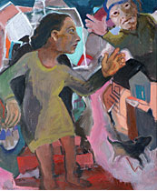 Visit to Frome, oil on canvas, 60 x 50cm, 2009 $580