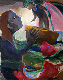 Encounter at Sea, acrylic on canvas, 76cm x 61cm, 2009 $575