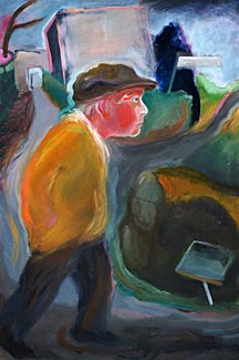 Man Thinks of Other, oil on canvas, 90 x 60cm, 2009 $665