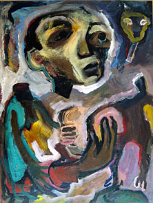 Brocken Figures, acrylic on board, 82 x 62cm $610