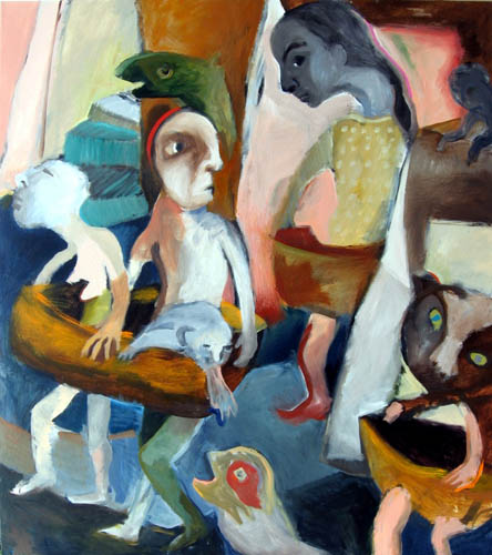 The Parade, acrylic on canvas, 137 x 122cm $2100